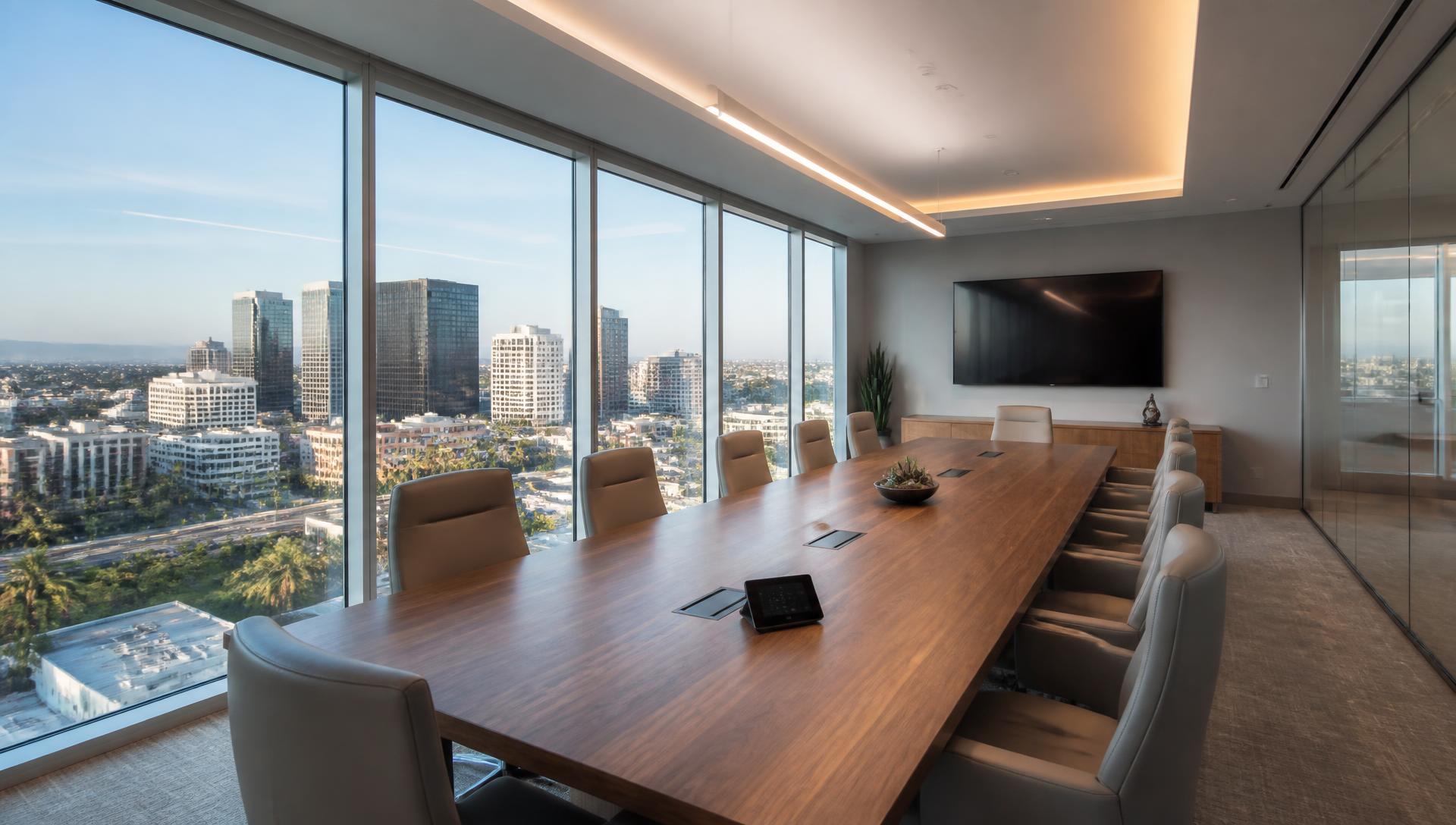 Boardroom · Century City and Beverly Hills to the west