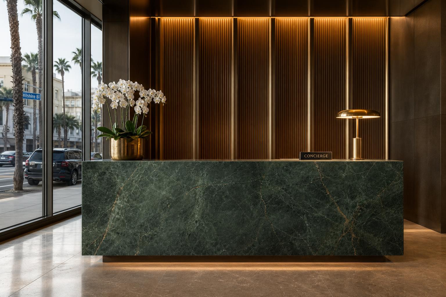 Attended concierge & security desk